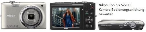 Nikon Coolpix S2700 Kamera Bedienungsanleitung bewerten