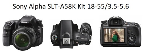 Sony Alpha SLT-a58k Kit appareil photo reflex numérique 18-55/3.5-5.6 commentaire