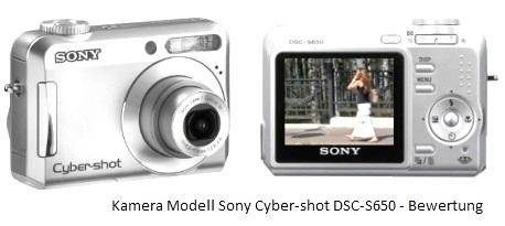 Kamera Modell Sony Cyber-shot DSC-S650 - Bewertung