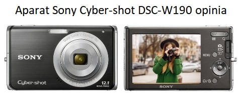 Aparat Sony Cyber-shot DSC-W190 opinia