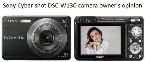 Sony Cyber-shot DSC-W130 camera owner's opinion